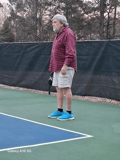 Tom Stoddart was one of the participants in the Pickleball One Point Event.