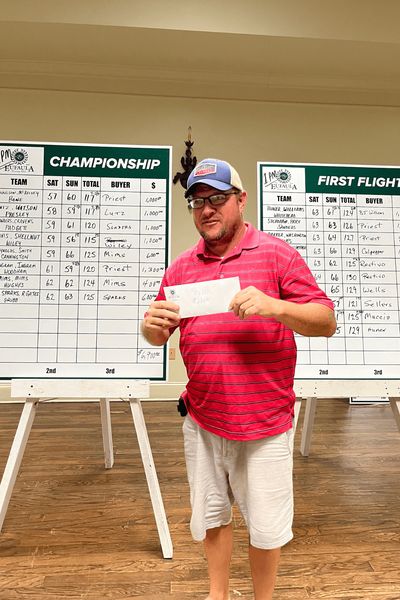 Guest winner of the 50/50 Raffle